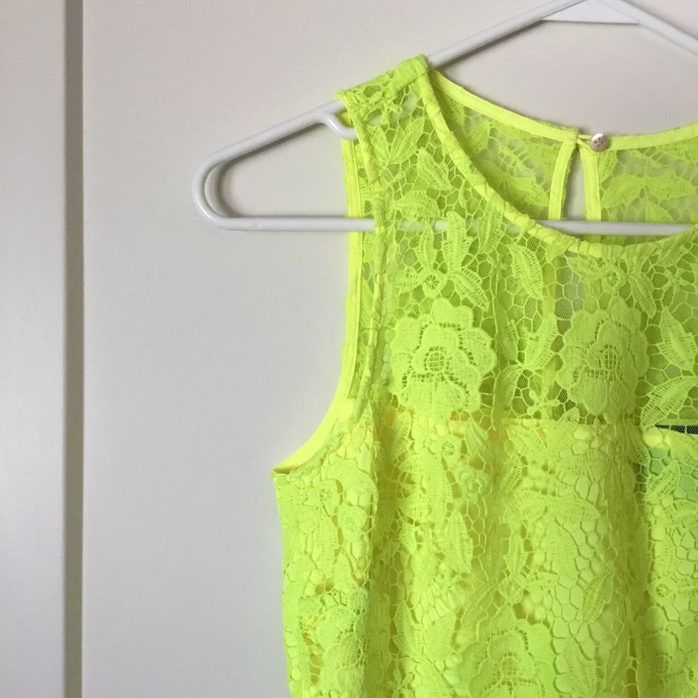 Women’s J. Crew Collection Yellow Dress Size 2 - Picture 2 of 6